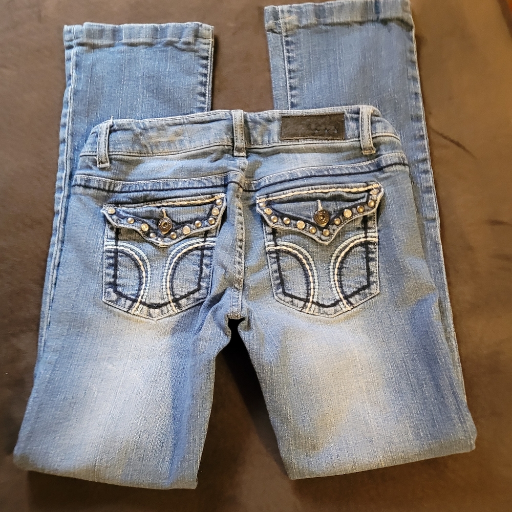 Celebrity Pink Designer Pkt Jeans, Size 5M, Bootcut